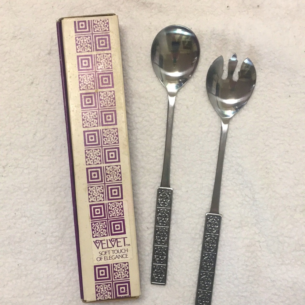 Stanley Roberts Velvet Pattern Stainless Steel Salad set